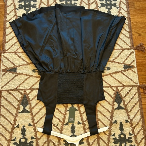 Wild Fable fit and flare magic moves widow Black satin Mini Dress XL New - Picture 5 of 7